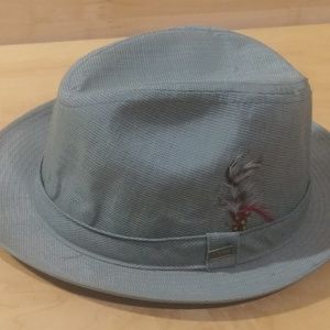 Adam Fedora Hat Large 7-1/4-7 3/8 Feather New York